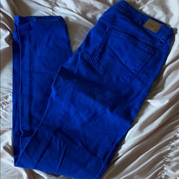 Blue skinny stretch dress pants - Picture 2 of 6